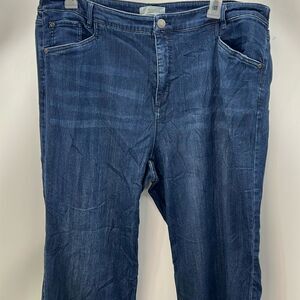 J Jill dark wash smooth fit full leg size 20 jeans